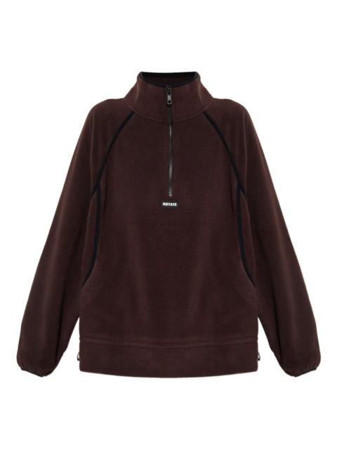 half-zip fleece jacket