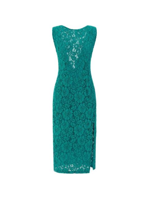 lace side-split dress