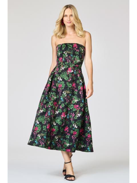 CLOQUE SHAY DRESS - ROYAL GARDENS