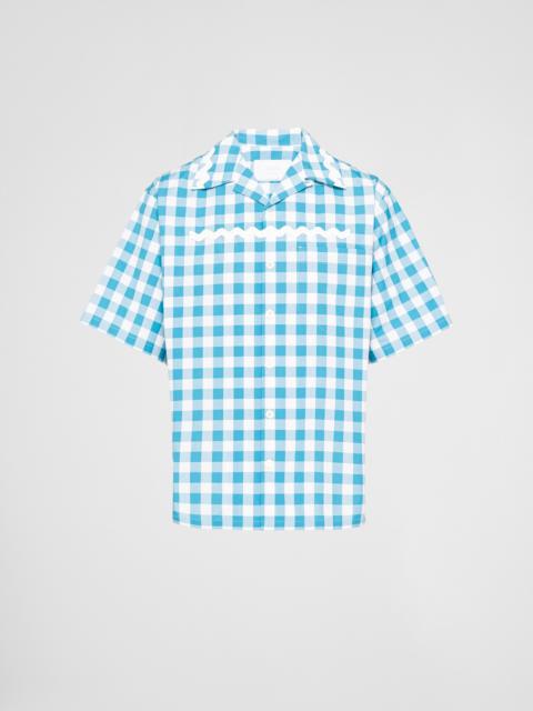 Short-sleeved cotton shirt