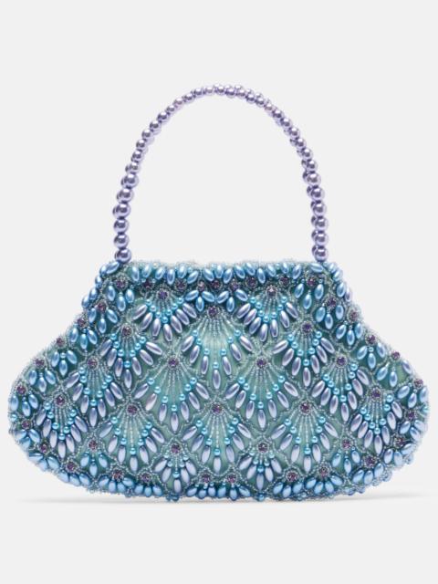 Scallop Mini embellished tote bag