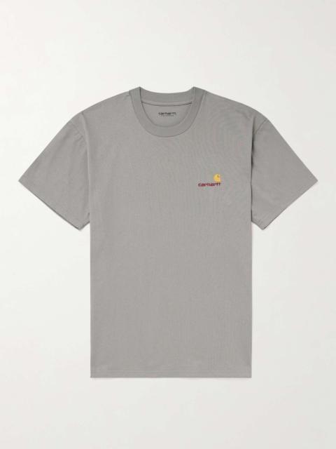 American Script Logo-Embroidered Organic Cotton-Jersey T-Shirt