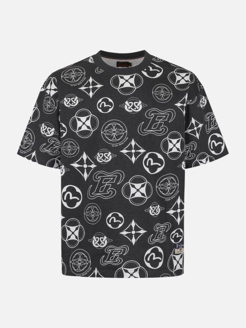 Allover Multi-logo Print Loose Fit T-shirt