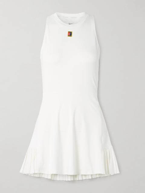 + Wimbledon Nikecourt Slam Paneled Dri-fit Tennis Dress