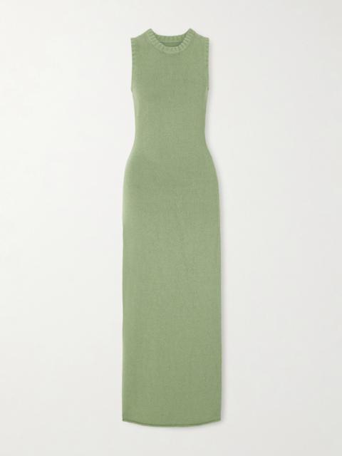 Lula Open-back Knitted Maxi Dress