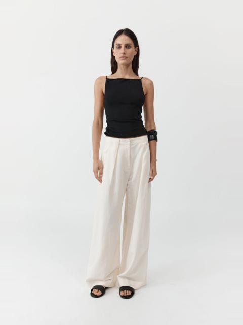 Pleat Loop Pants - Ivory