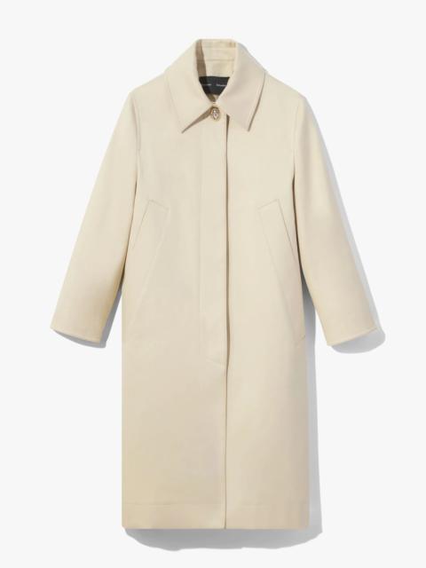 Cotton Gabardine Single Breasted Coat