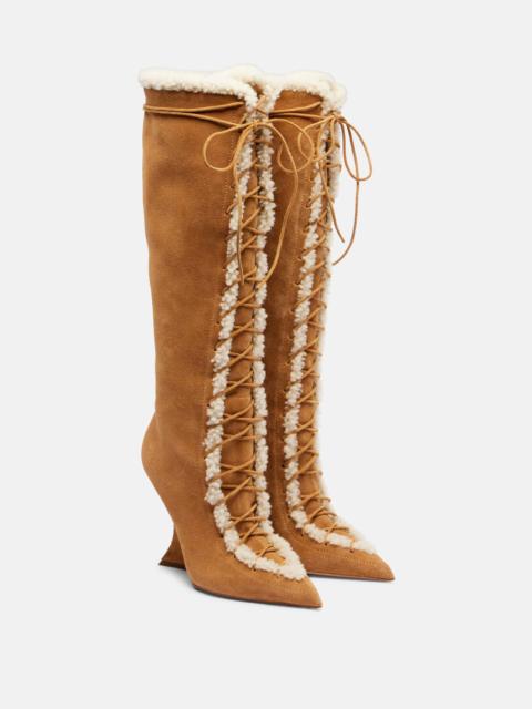 Nina 105 suede knee-high boots