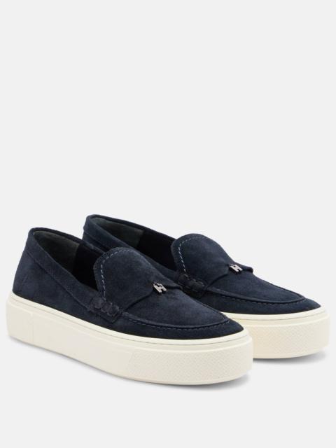 H705 suede slip-on shoes
