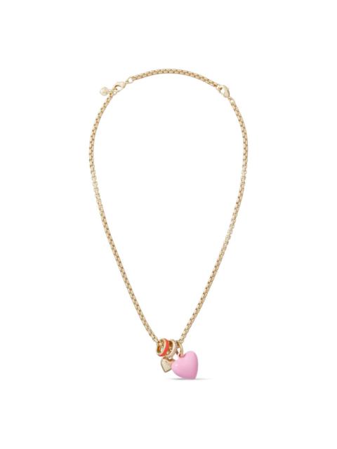 The Box Chain heart-pendant necklace