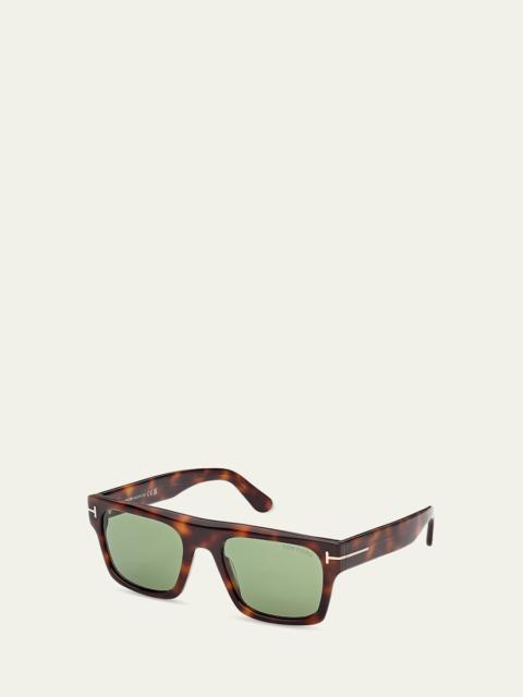 Men's Cyrus 02 53mm Square Acetate Sunglasses