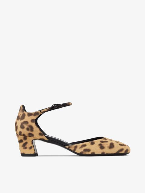 Pixie Block Heel 45
Natural Leopard Print Pony Pumps
