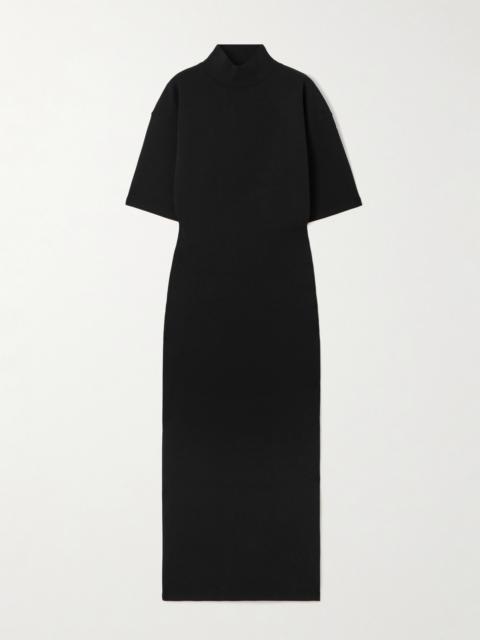 Printed Cotton-blend Jersey Maxi Dress