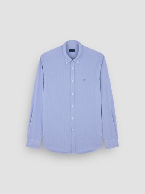 COTTON POPLIN SHIRT WITH SHARK EMBROIDERY