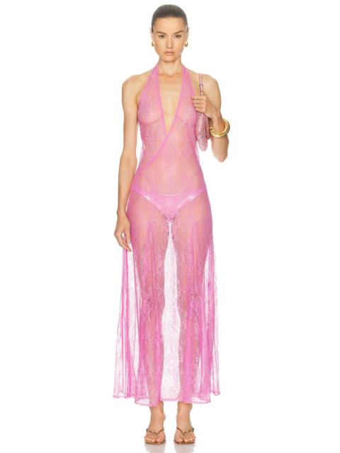 for FWRD Lace Bare Back Long Dress