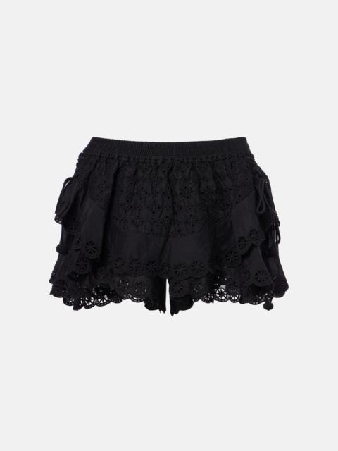 Neis cotton and silk shorts