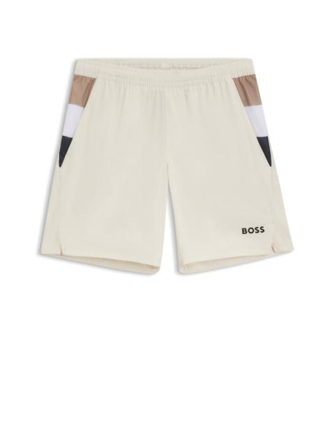 ACTIVE TENNIS SHORTS IN STRETCH FABRIC WITH MOISTURE MANAGEMENT