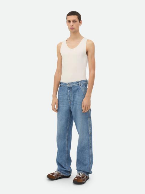 Vintage Indigo Cargo Jeans