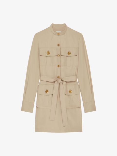 SAFARI DRESS IN POPLIN