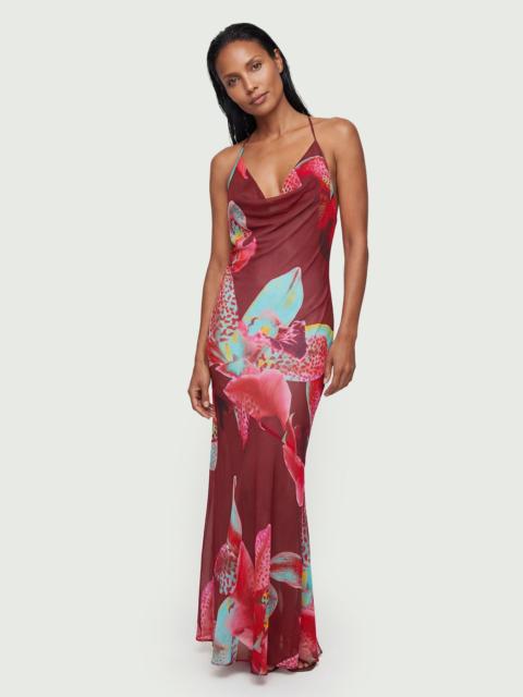 Beach Viscose Georgette Photographic Floral Beach Slip Dress