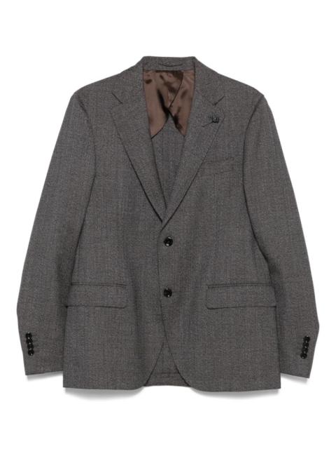 herringbone wool suit