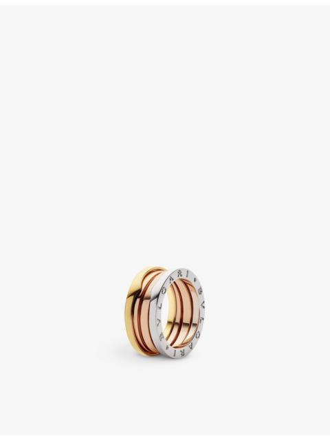 B.zero1 four-band 18ct white, rose, yellow-gold ring