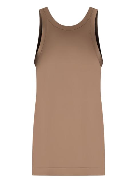 brown tank top