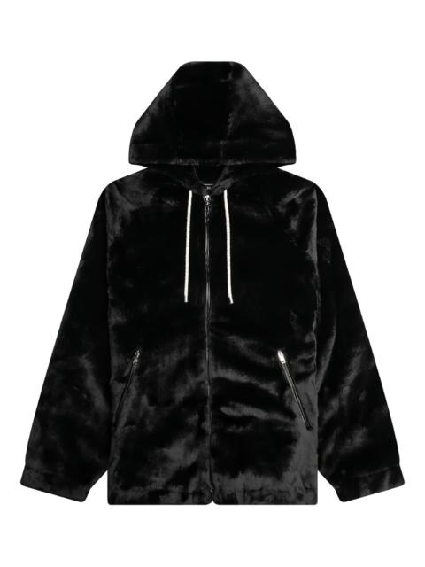 skull-print hooded jacket