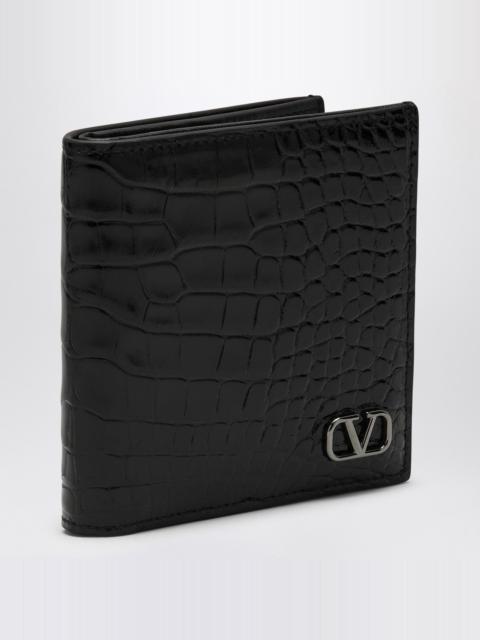 Signature VLogo Wallet Black
