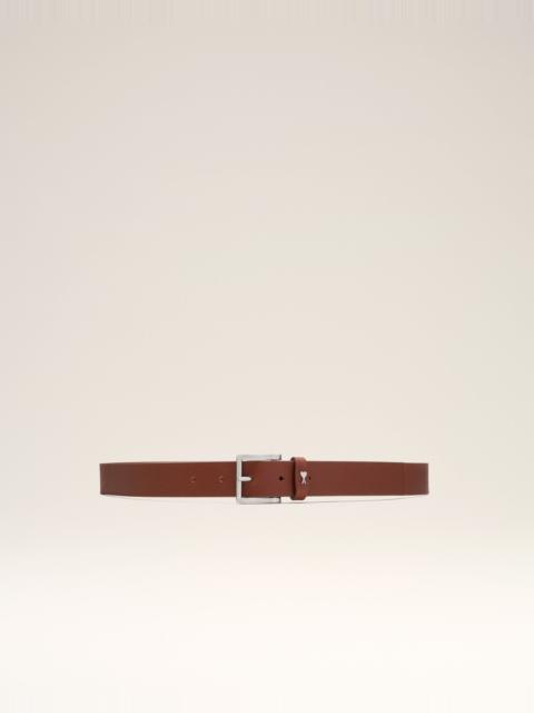 ORANGE COWHIDE LEATHER PARIS PARIS BELT