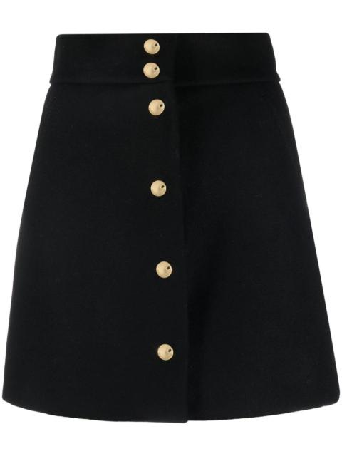 A-line buttoned skirt