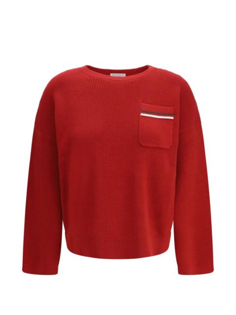 patch-pocket sweater