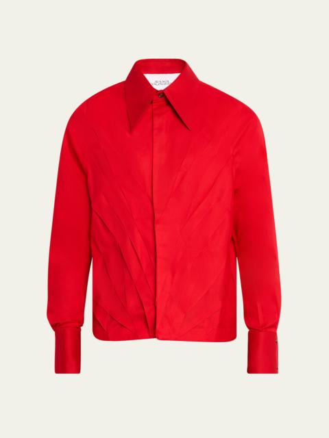 Men's Multi-Pleat Poplin Blouson Jacket
