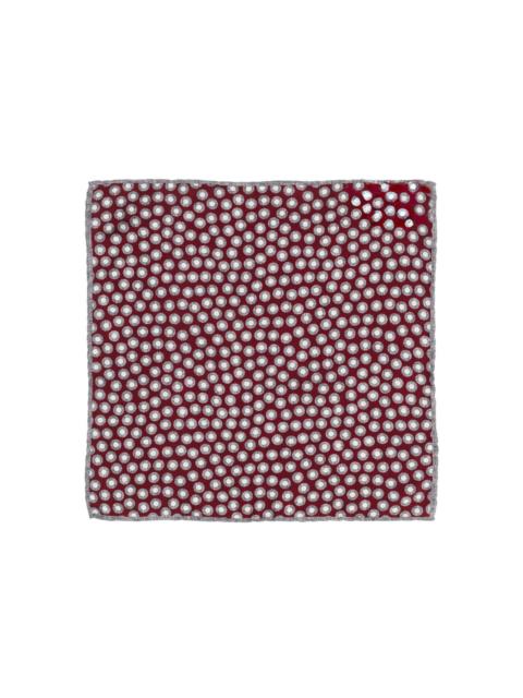 polka-dot pocket square
