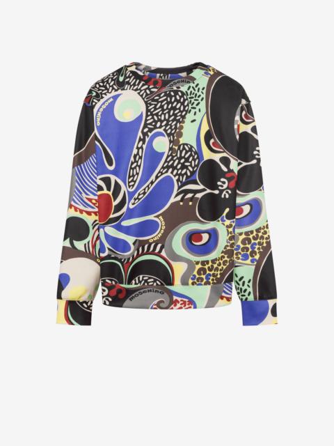PSYCHEDELIC PRINT TECHNICAL SWEATSHIRT