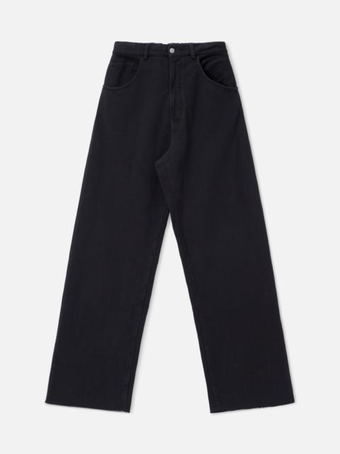 WIDE-LEG COTTON TROUSERS