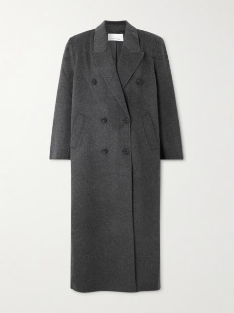Gaia Double-breasted Wool-blend Coat