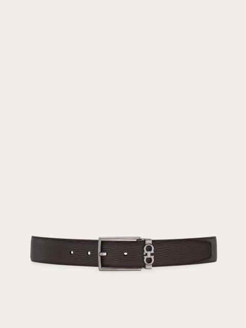 Reversible and adjustable Gancini belt