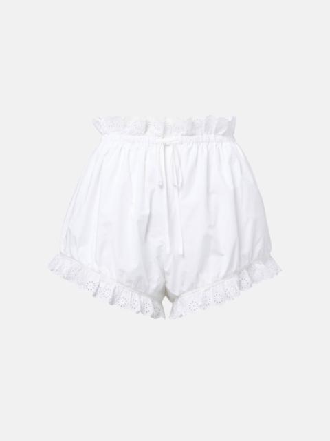 Ezra broderie anglaise cotton shorts