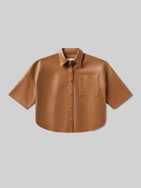 Frances Cropped Cape Button Up
In Pale Toffee