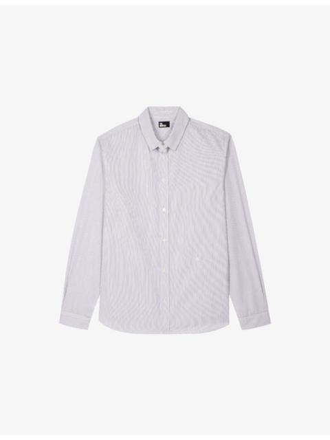 Long-Sleeved Slim-Fit Cotton Shirt