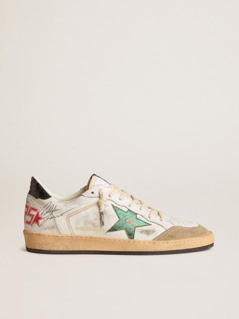 Ball Star LTD with metallic leather star and gray leather heel tab