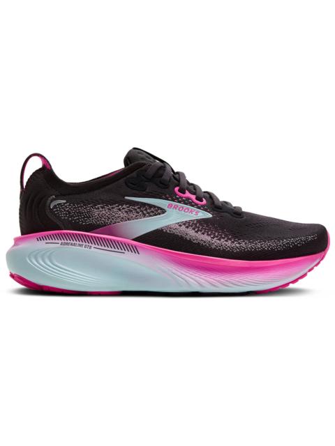 Brooks Adrenaline GTS 25 Black Cyber Pink Iced Aqua (Women's)