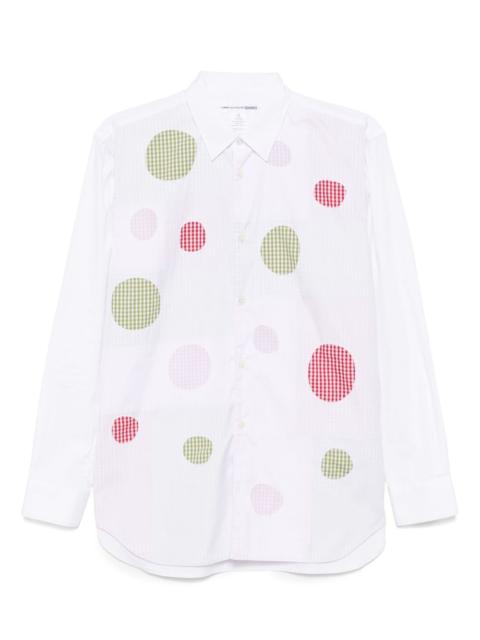 Gingham patch shirt