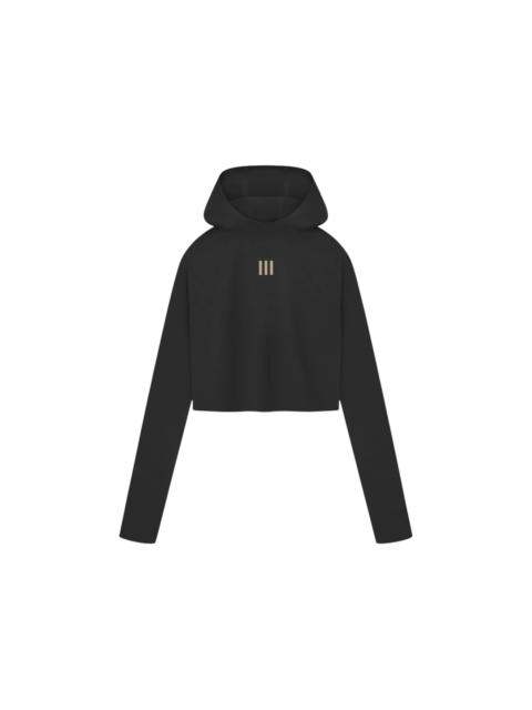 adidas x Fear of God Athletics Women's Crop Pullover Hoodie Black