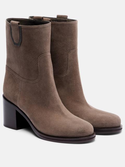 Suede ankle boots