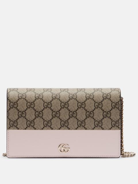 GG Marmont wallet on chain