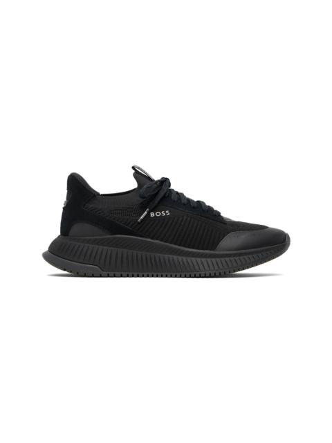 Black TTNM EVO Knitted Upper Sneakers