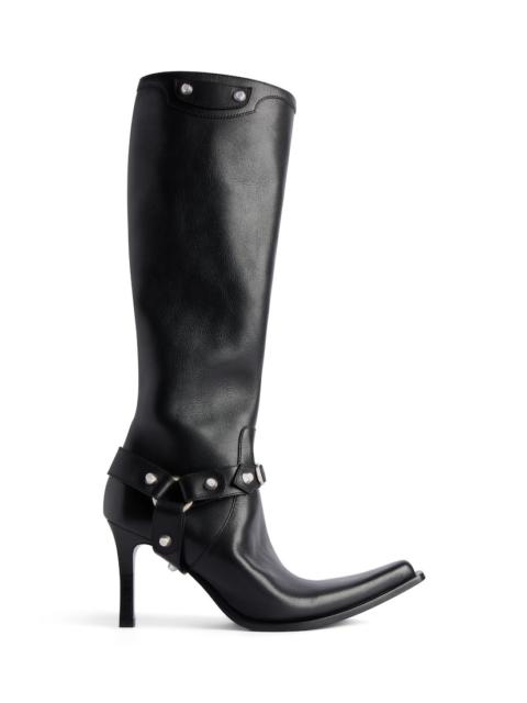 Women's City Boot With Harness in Black