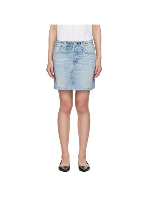 Blue Miramar Terry Miniskirt